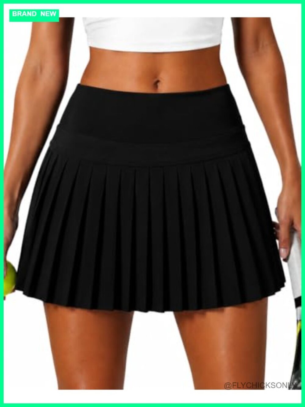 Pleated Tennis Skort for Women High Waisted with Pockets Athletic Golf Skirt